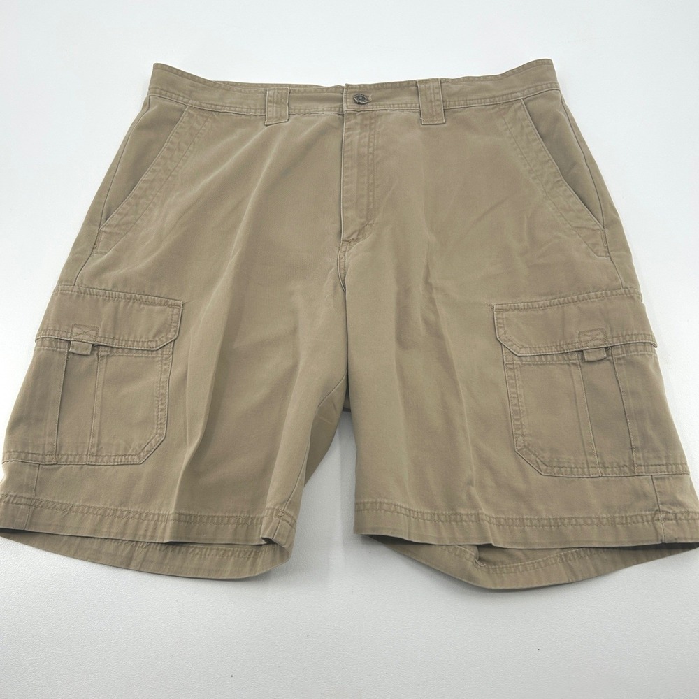 Columbia‎ Cargo Shorts Mens 42 Tan Khaki Cotton Twill Rugged Outdoor Gorpcore
